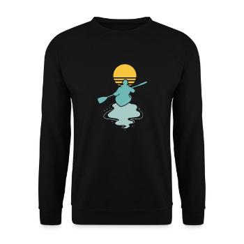 Kayak Sunset I Kayaking I Kayaker - Unisex Sweatshirt - black - Front - Alina (178cm) & Michal (187cm)