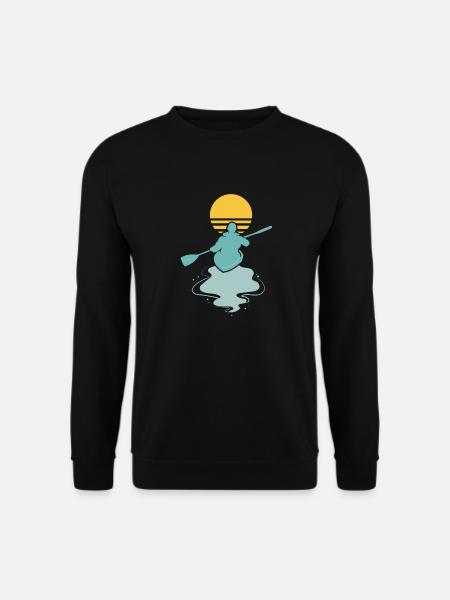 Kayak Sunset I Kayaking I Kayaker - Unisex Pullover - Schwarz
