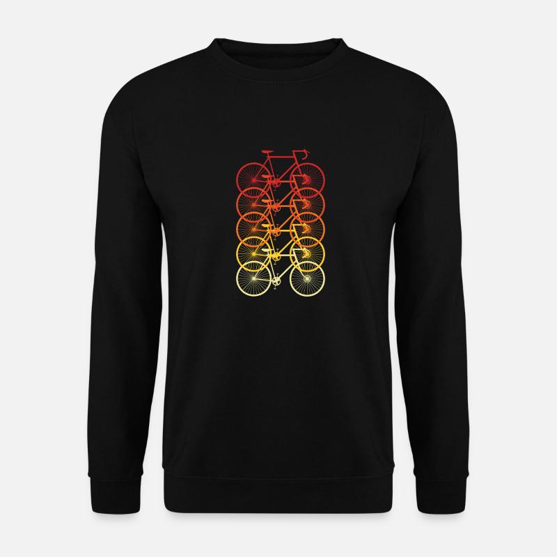 Vélo vélo sans batterie roue de course cadeau idée gift - Sweat-shirt Unisexe - noir