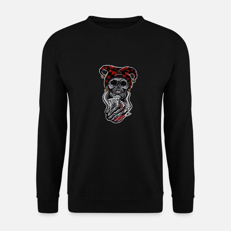 Harlekin/ Schädel/ Joker - Unisex Pullover - Schwarz