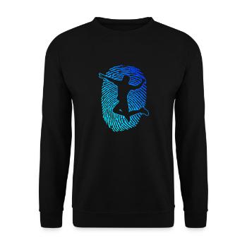 Squash Badminton Joueur Badminton Hommes - Sweat-shirt Unisexe - noir - Devant - Alina (178cm) & Michal (187cm)