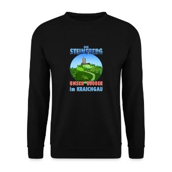 Steinsberg Kraichgau Sinsheim Baden Nordbaden - Unisex Pullover - Schwarz - Vorne - Alina (178cm) & Michal (187cm)