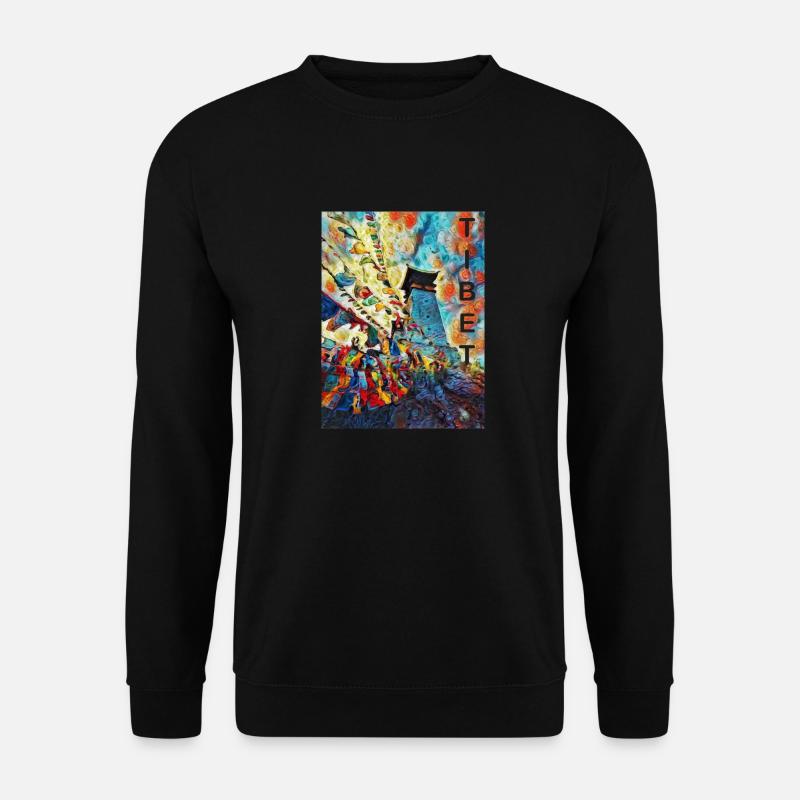 Tibet - Unisex Pullover - Schwarz