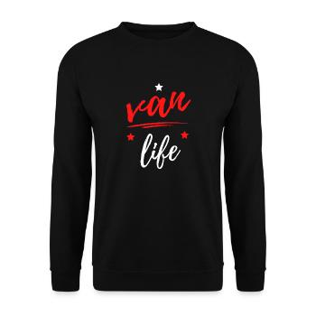 Van Life Sur la Route - Sweat-shirt Unisexe - noir - Devant - Alina (178cm) & Michal (187cm)