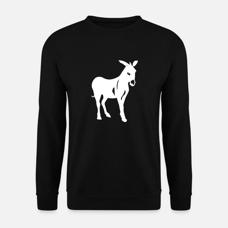 Donkey Esel - Unisex Pullover - Schwarz