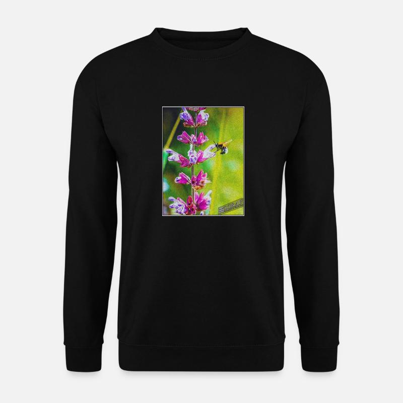 Hummel saugt Nektar - Unisex Pullover - Schwarz