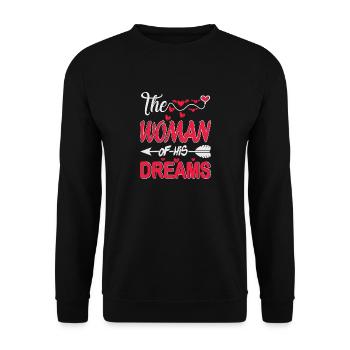 LA FEMME DE SES REVES - Sweat-shirt Unisexe - noir - Devant - Alina (178cm) & Michal (187cm)