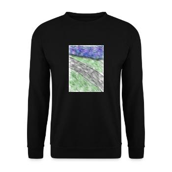 Straße am Meer - Unisex Pullover - Schwarz - Vorne - Alina (178cm) & Michal (187cm)