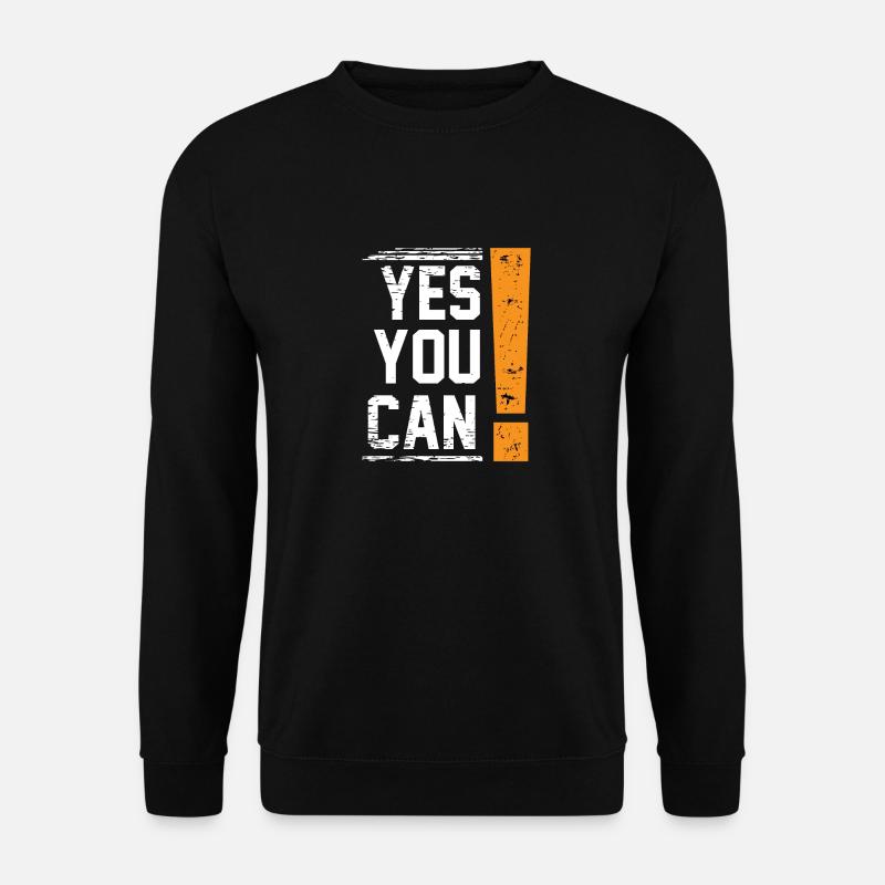 YesYouCan - Unisex Pullover - Schwarz