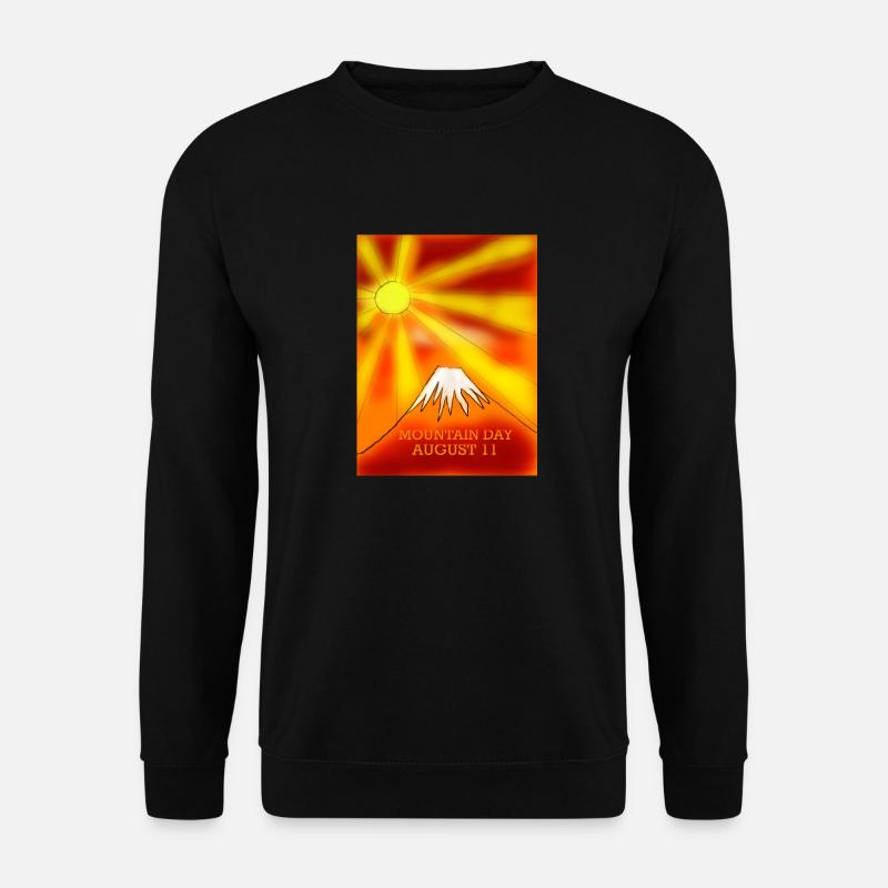 Mountain Day Japan - Unisex Pullover - Schwarz