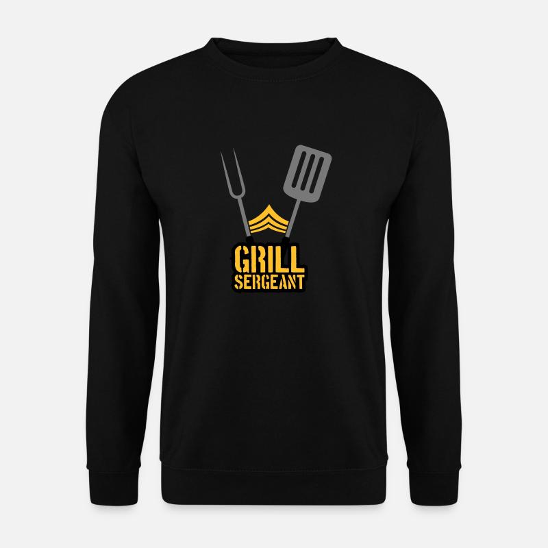 Barbecue Party Grill Sergeant Barbecue - Unisex Sweatshirt - black