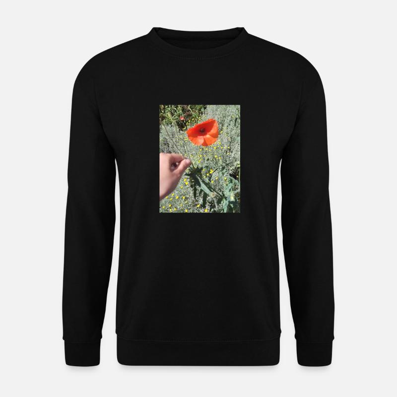 Poppy picture - Unisex Pullover - Schwarz