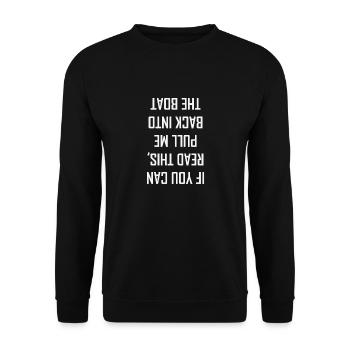 FUNNY T-SHIRT - Unisex Sweatshirt - black - Front - Alina (178cm) & Michal (187cm)