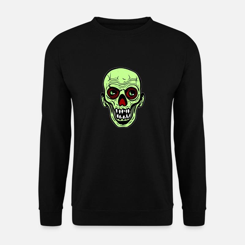 Halloween Zombie-Kopf - Unisex Pullover - Schwarz