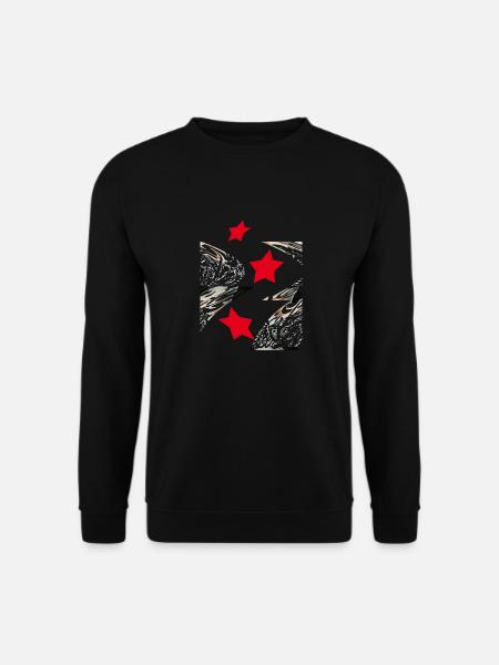 Abstraktes Design Eve Nord - Unisex Pullover - Schwarz