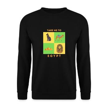 EMMÈNE-MOI EN ÉGYPTE - Sweat-shirt Unisexe - noir - Devant - Alina (178cm) & Michal (187cm)