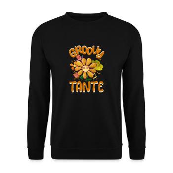 Groovy Aunt Family Matching Vintage Family - Sweat-shirt Unisexe - noir - Devant - Alina (178cm) & Michal (187cm)