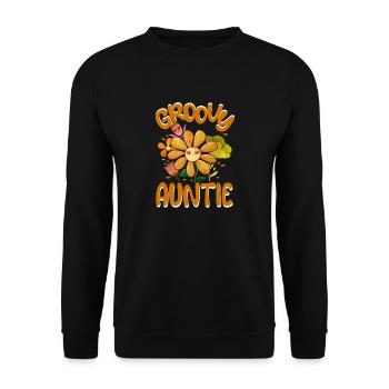 Groovy Auntie Family Matching Vintage Family - Sweat-shirt Unisexe - noir - Devant - Alina (178cm) & Michal (187cm)