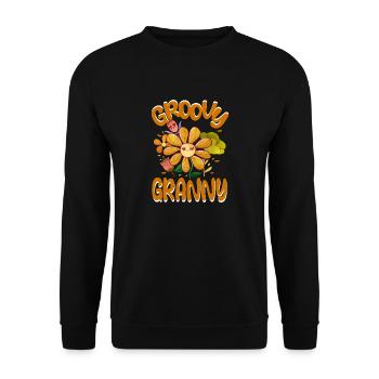 Groovy Granny Family Matching Vintage Family - Sweat-shirt Unisexe - noir - Devant - Alina (178cm) & Michal (187cm)