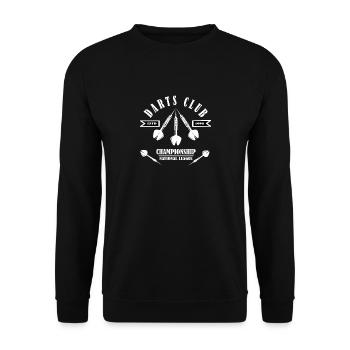 Dart Championship Design - Unisex Sweatshirt - black - Front - Alina (178cm) & Michal (187cm)