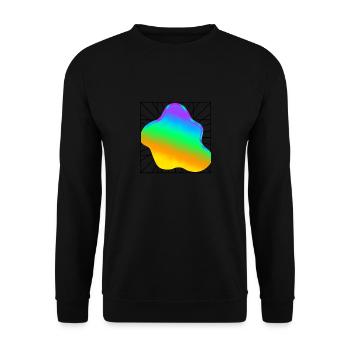 kleks farbe - Unisex Pullover - Schwarz - Vorne - Alina (178cm) & Michal (187cm)