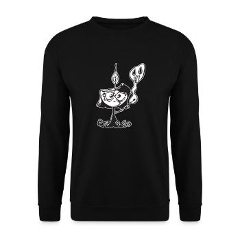 Vampire candle - Unisex Sweatshirt - black - Front - Alina (178cm) & Michal (187cm)