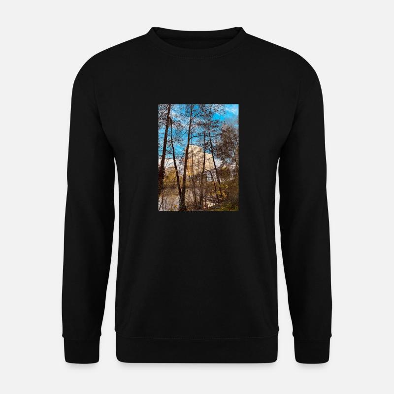 Hochhaus Coole Farbe Bäume - Unisex Pullover - Schwarz