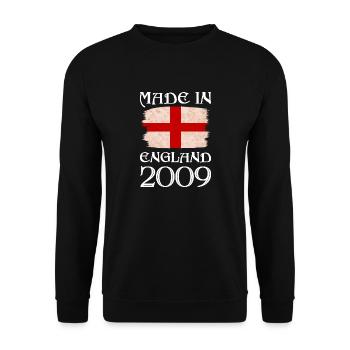 Made in England 2009 - St George's Day - English - Unisex Sweatshirt - black - Front - Alina (178cm) & Michal (187cm)