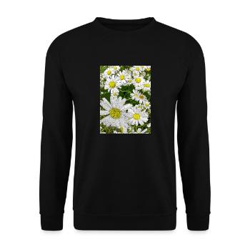 Daisies - Unisex Sweatshirt - black - Front - Alina (178cm) & Michal (187cm)