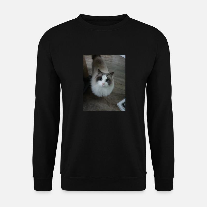 cute cat look - Unisex Sweatshirt - black