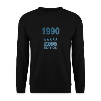 Legendary 1990 Edition - Unisex Sweatshirt - black - Front - Alina (178cm) & Michal (187cm)