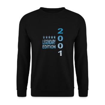 Legendary 2001 Edition - Unisex Sweatshirt - black - Front - Alina (178cm) & Michal (187cm)