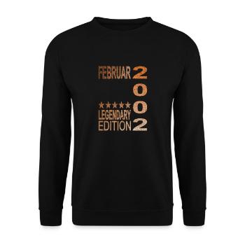 Legendary 2002 February Edition - Unisex Sweatshirt - black - Front - Alina (178cm) & Michal (187cm)