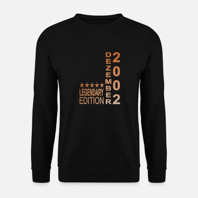 Legendary 2002 Dezember Edition - Unisex Pullover - Schwarz