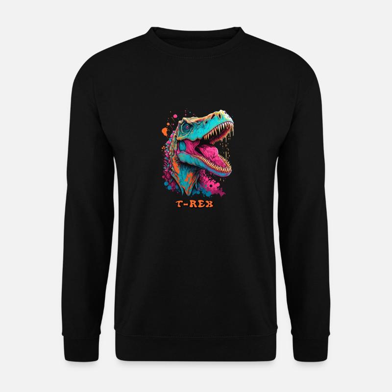 T-Rex - Unisex Pullover - Schwarz