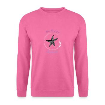 Karma Beach starfish purple blue - Unisex Sweatshirt - pink - Front
