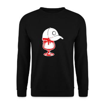 Beer Wine Whiskey Schnapps Alcohol - Unisex Sweatshirt - black - Front - Alina (178cm) & Michal (187cm)