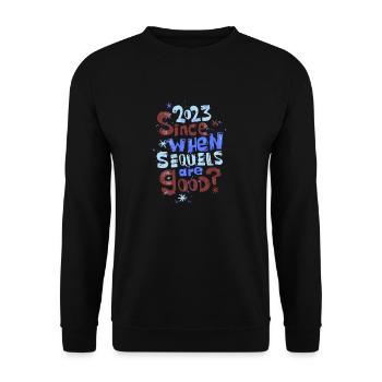 2023 - Unisex Pullover - Schwarz - Vorne - Alina (178cm) & Michal (187cm)