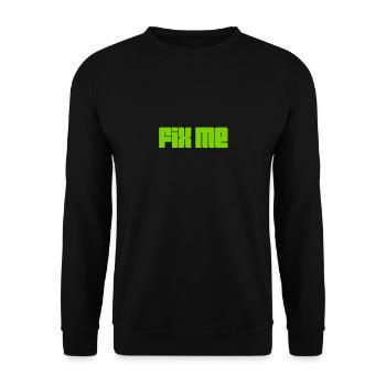 ich will dich - Unisex Pullover - Schwarz - Vorne - Alina (178cm) & Michal (187cm)