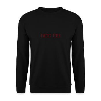 Repair me - Unisex Sweatshirt - black - Front - Alina (178cm) & Michal (187cm)