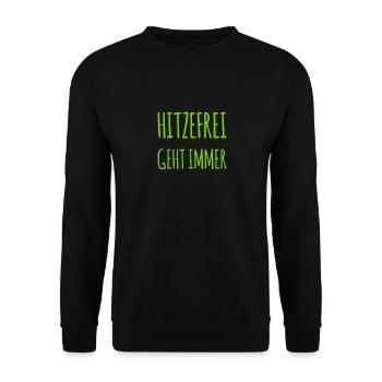 es ist Sommer - Unisex Pullover - Schwarz - Vorne - Alina (178cm) & Michal (187cm)