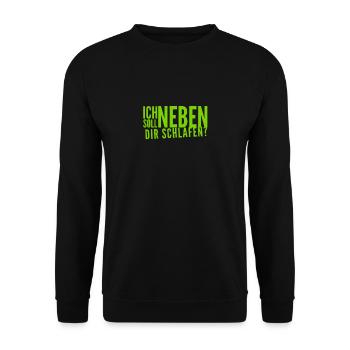 ich mag dich - Unisex Pullover - Schwarz - Vorne - Alina (178cm) & Michal (187cm)