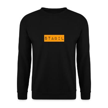 sich treu bleiben - Unisex Pullover - Schwarz - Vorne - Alina (178cm) & Michal (187cm)