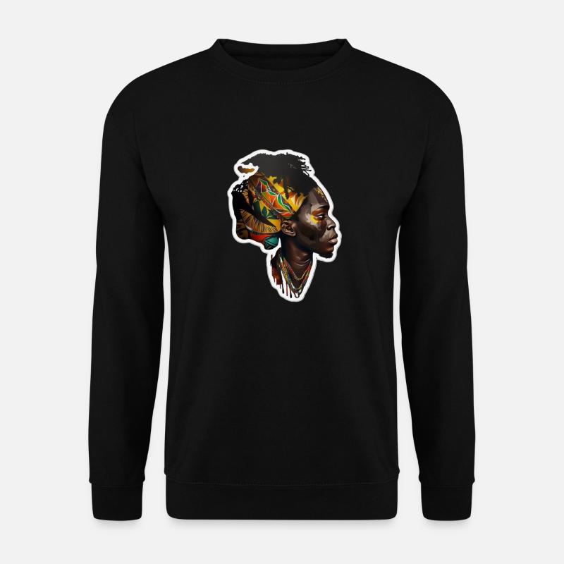 Black African man - Unisex Sweatshirt - black