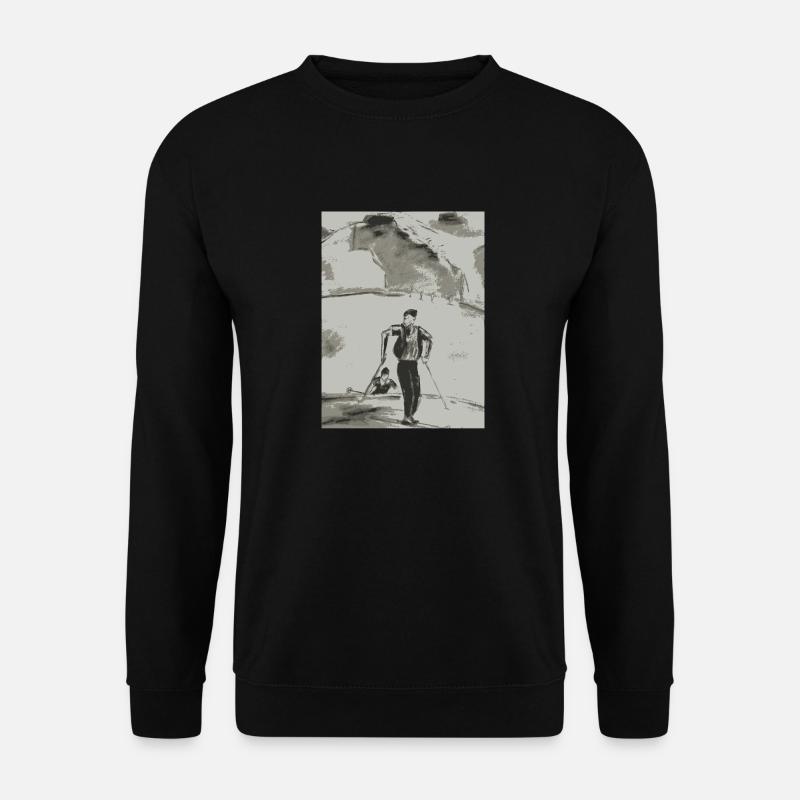 Skitour - Unisex Pullover - Schwarz