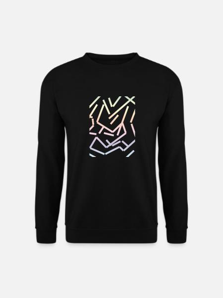 Pastell Streifendesign by Eve Nord 2023 - Unisex Pullover - Schwarz