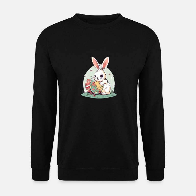 Lapin de Pâques - Sweat-shirt Unisexe - noir
