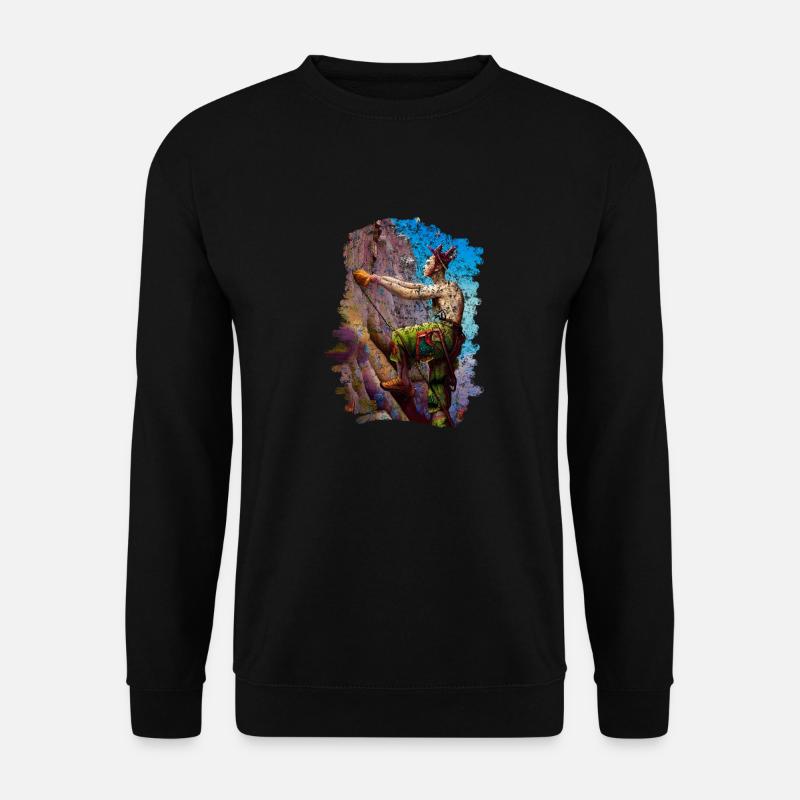 Climbing nature - im Einklang - Unisex Pullover - Schwarz