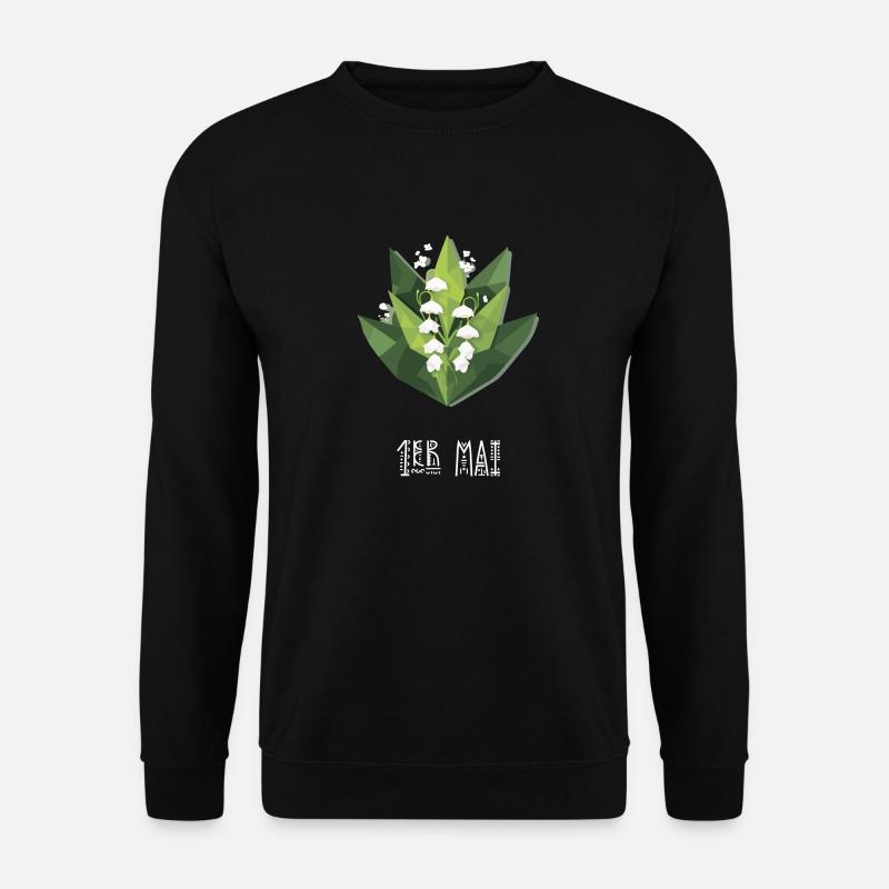 Maiglöckchen vom 1. Mai - Unisex Pullover - Schwarz