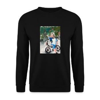 Together/ Zusammen - Unisex Sweatshirt - black - Front - Alina (178cm) & Michal (187cm)